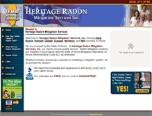 Tablet Screenshot of heritageradon.com